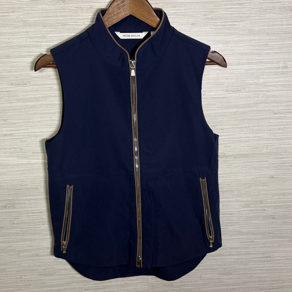 Peter Millar Women’s Dark Blue Zip Vest Sz.S